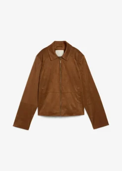Chaqueta de ante sintético