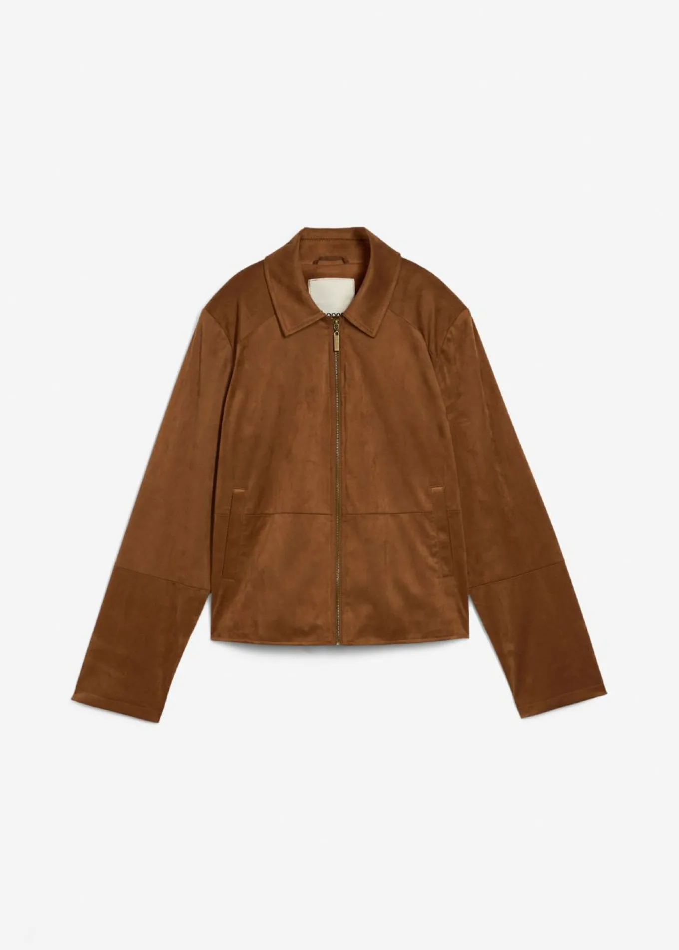 Chaqueta de ante sintético
