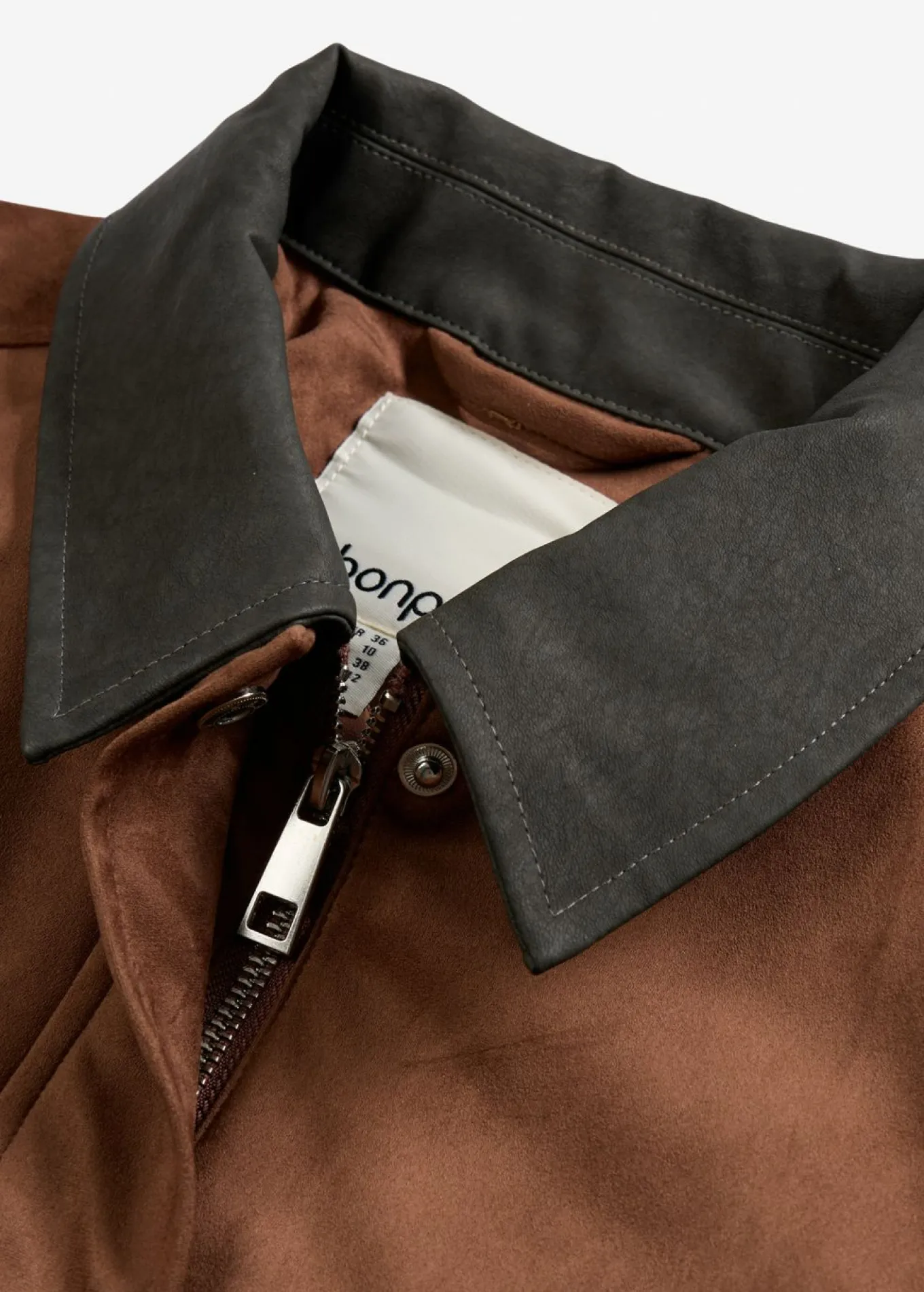Chaqueta de ante sintético