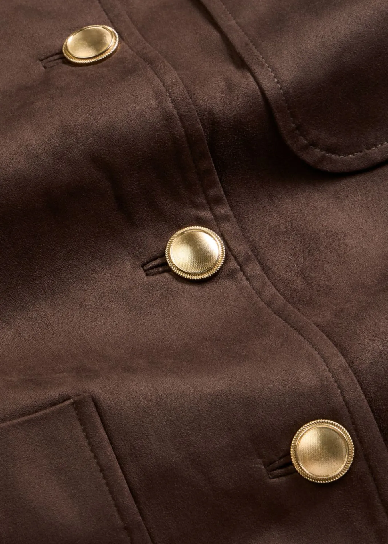 Chaqueta de ante sintético