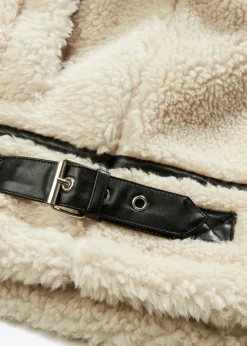 Chaqueta de borrego sintético