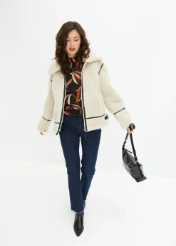Chaqueta de borrego sintético