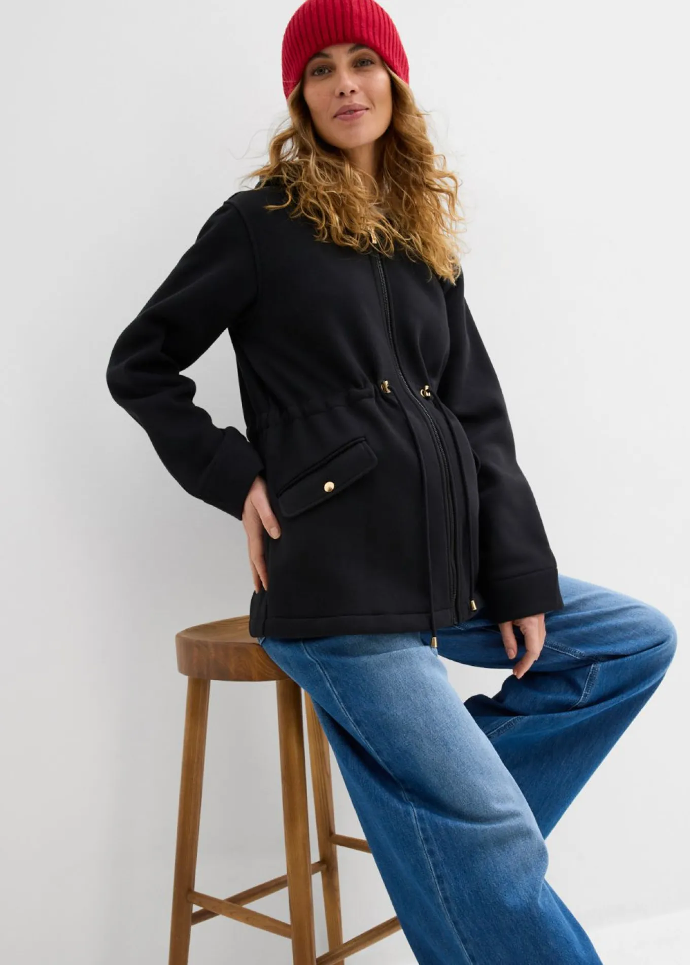 Chaqueta de chándal 3 en 1 para el embarazo y después, con inserto para bebé