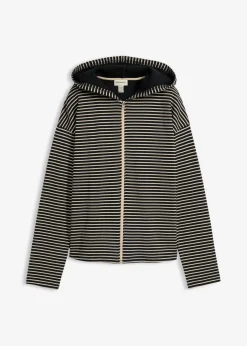 Chaqueta de chándal a rayas de mezcla de algodón