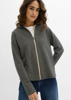 Chaqueta de chándal a rayas de mezcla de algodón