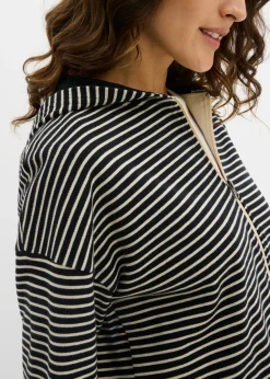 Chaqueta de chándal a rayas de mezcla de algodón