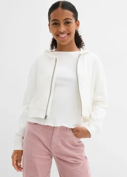 Chaqueta de chándal con capucha de algodón orgánico