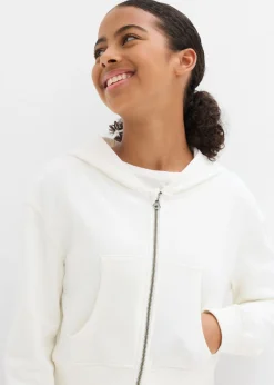 Chaqueta de chándal con capucha de algodón orgánico