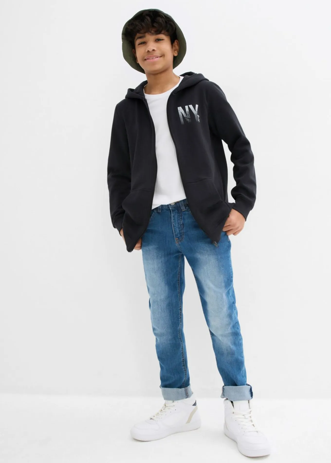 Chaqueta de chándal con capucha en suave mezcla de algodón