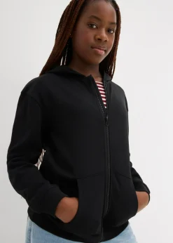 Chaqueta de chándal con capucha confeccionada con una suave mezcla de algodón orgánico