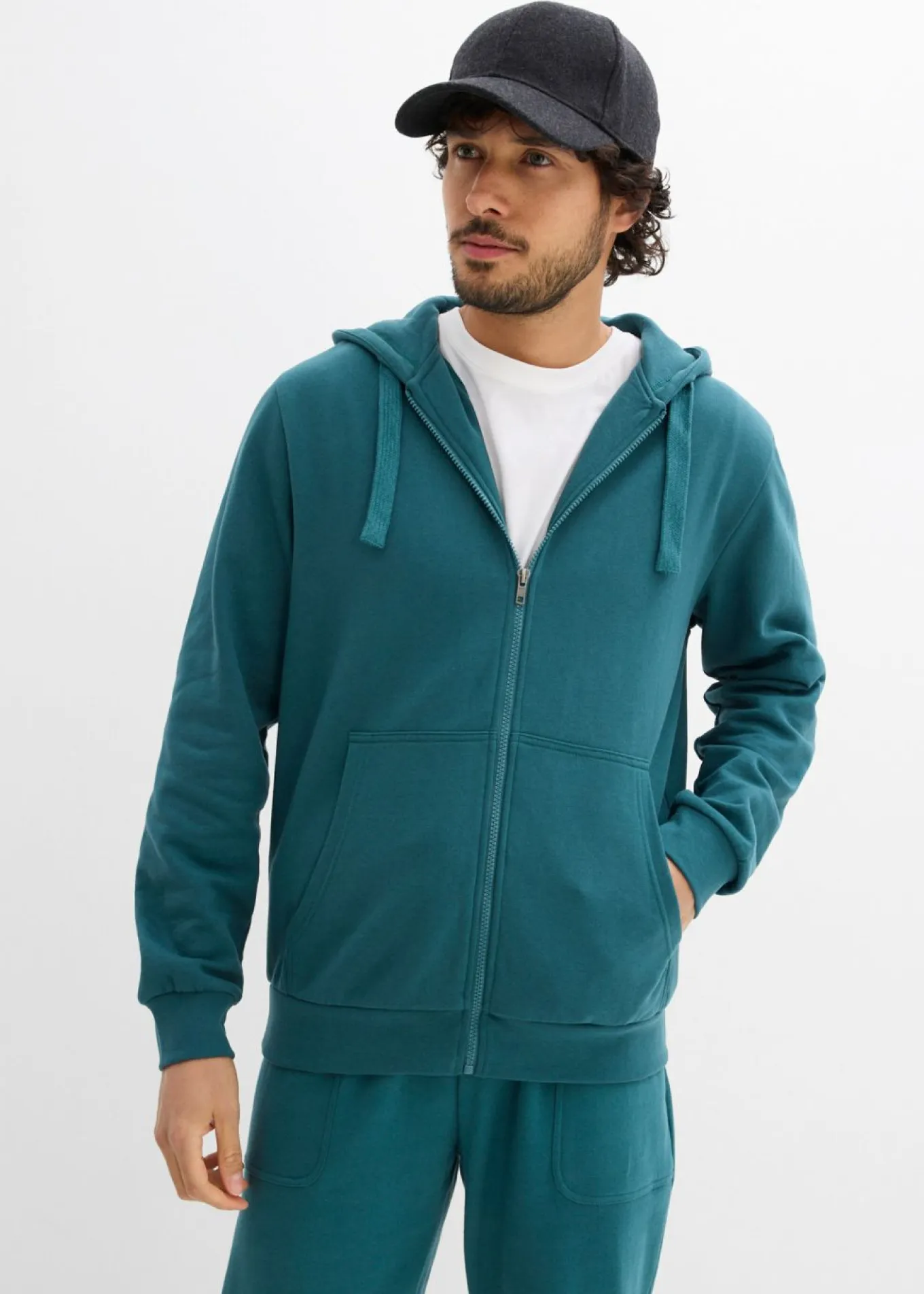 Chaqueta de chándal con capucha, regular fit