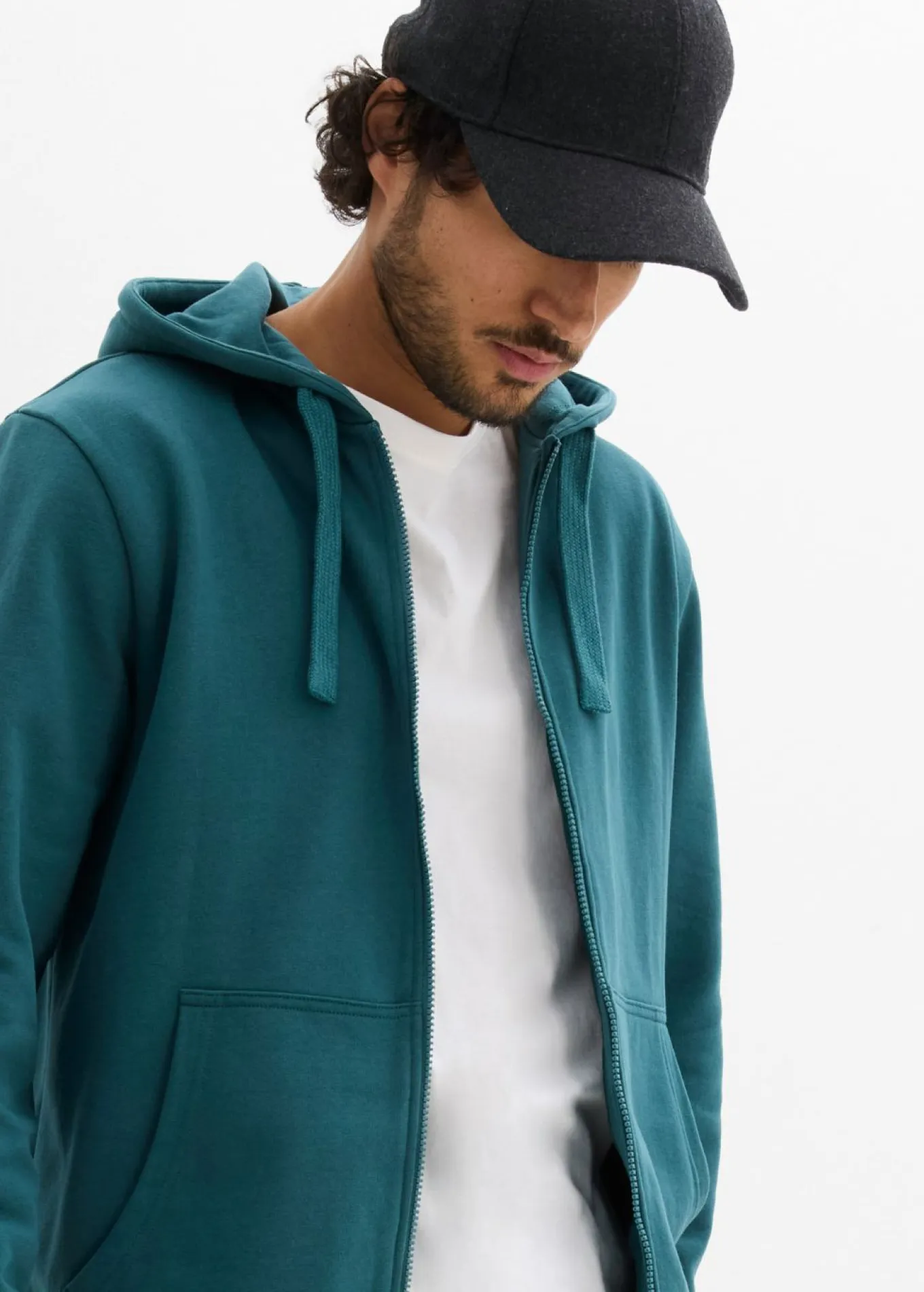 Chaqueta de chándal con capucha, regular fit