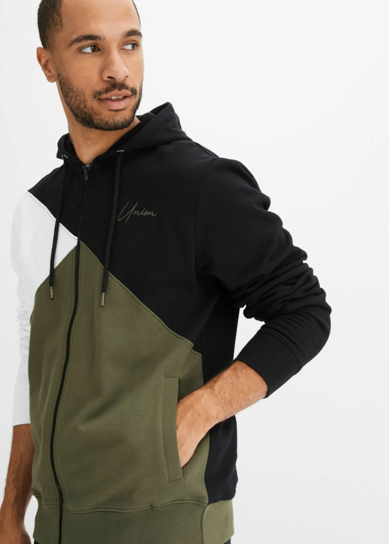 Chaqueta de chándal con capucha de algodón orgánico