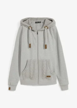 Chaqueta de chándal con capucha de punto y bolsillo