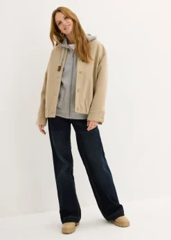 Chaqueta de chándal con capucha de punto y bolsillo