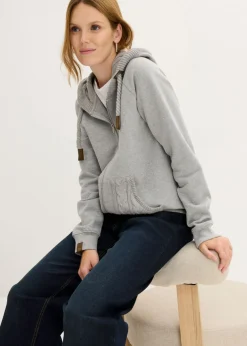 Chaqueta de chándal con capucha de punto y bolsillo