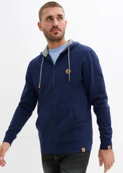 Chaqueta de chándal con capucha de algodón orgánico