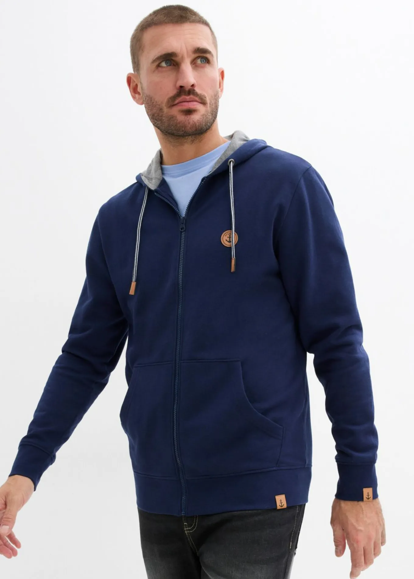 Chaqueta de chándal con capucha de algodón orgánico