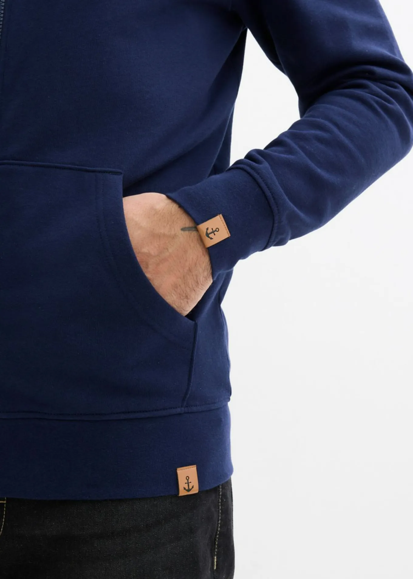 Chaqueta de chándal con capucha de algodón orgánico