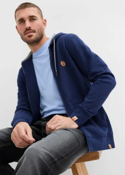 Chaqueta de chándal con capucha de algodón orgánico