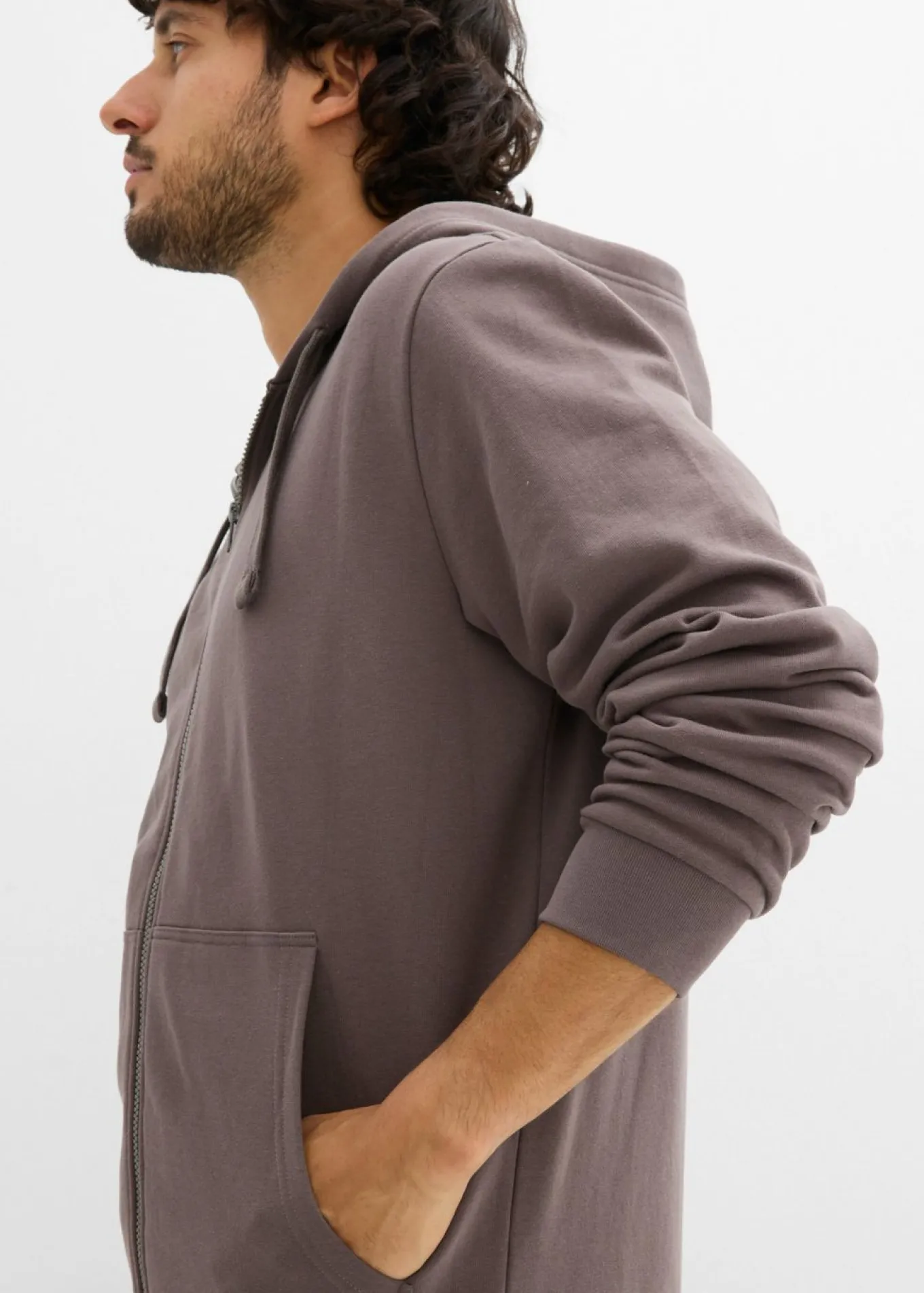 Chaqueta de chándal con capucha, regular fit