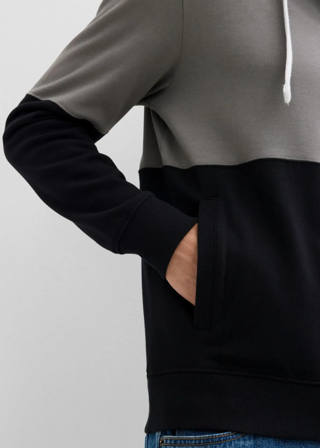 Chaqueta de chándal con capucha de algodón orgánico
