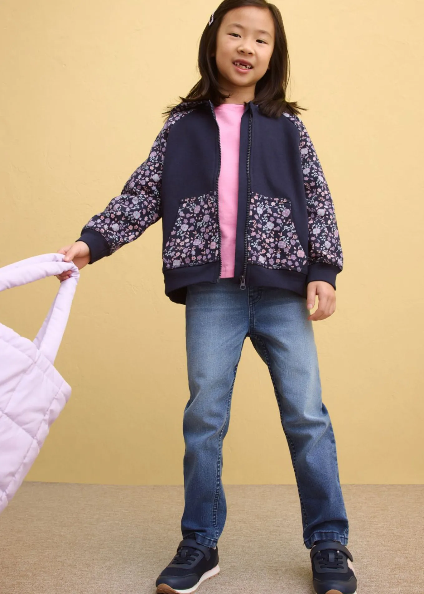 Chaqueta de chándal con capucha de algodón orgánico