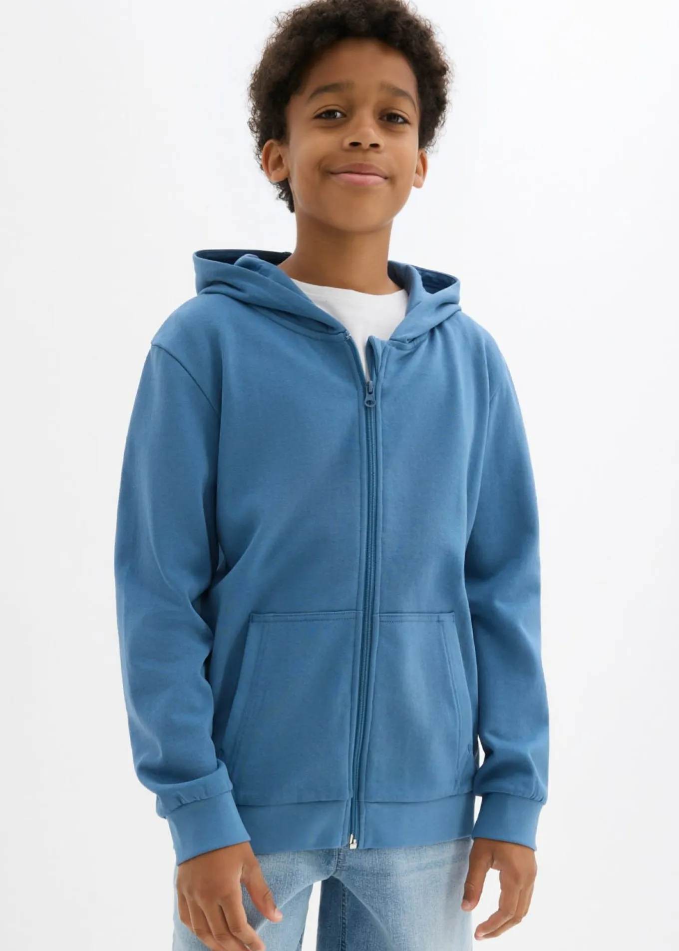 Chaqueta de chándal con capucha en suave mezcla de algodón
