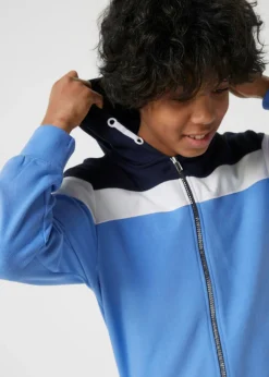 Chaqueta de chándal con capucha en suave mezcla de algodón