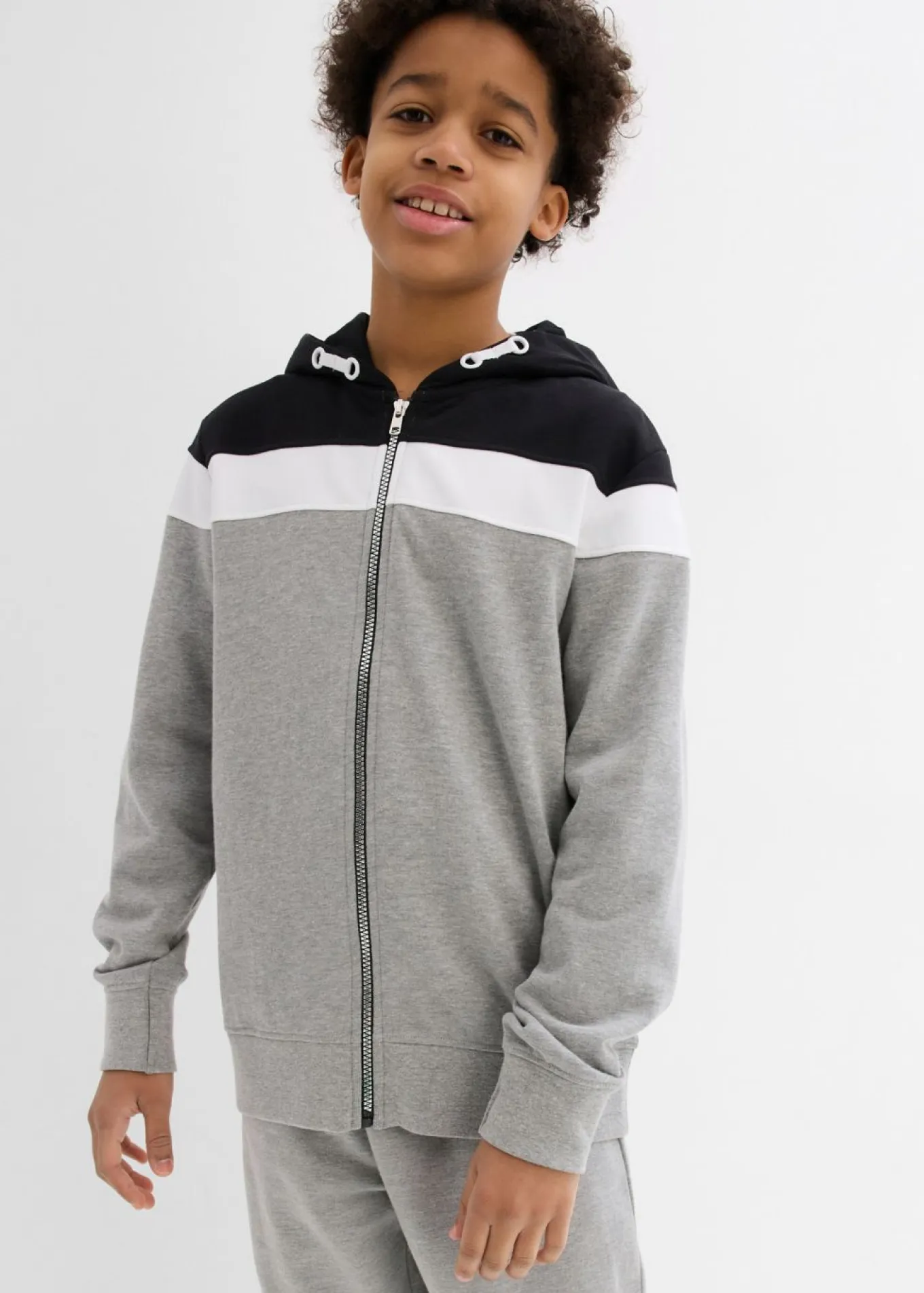 Chaqueta de chándal con capucha en suave mezcla de algodón