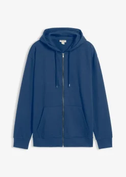 Chaqueta de chándal de algodón puro con capucha y corte holgado