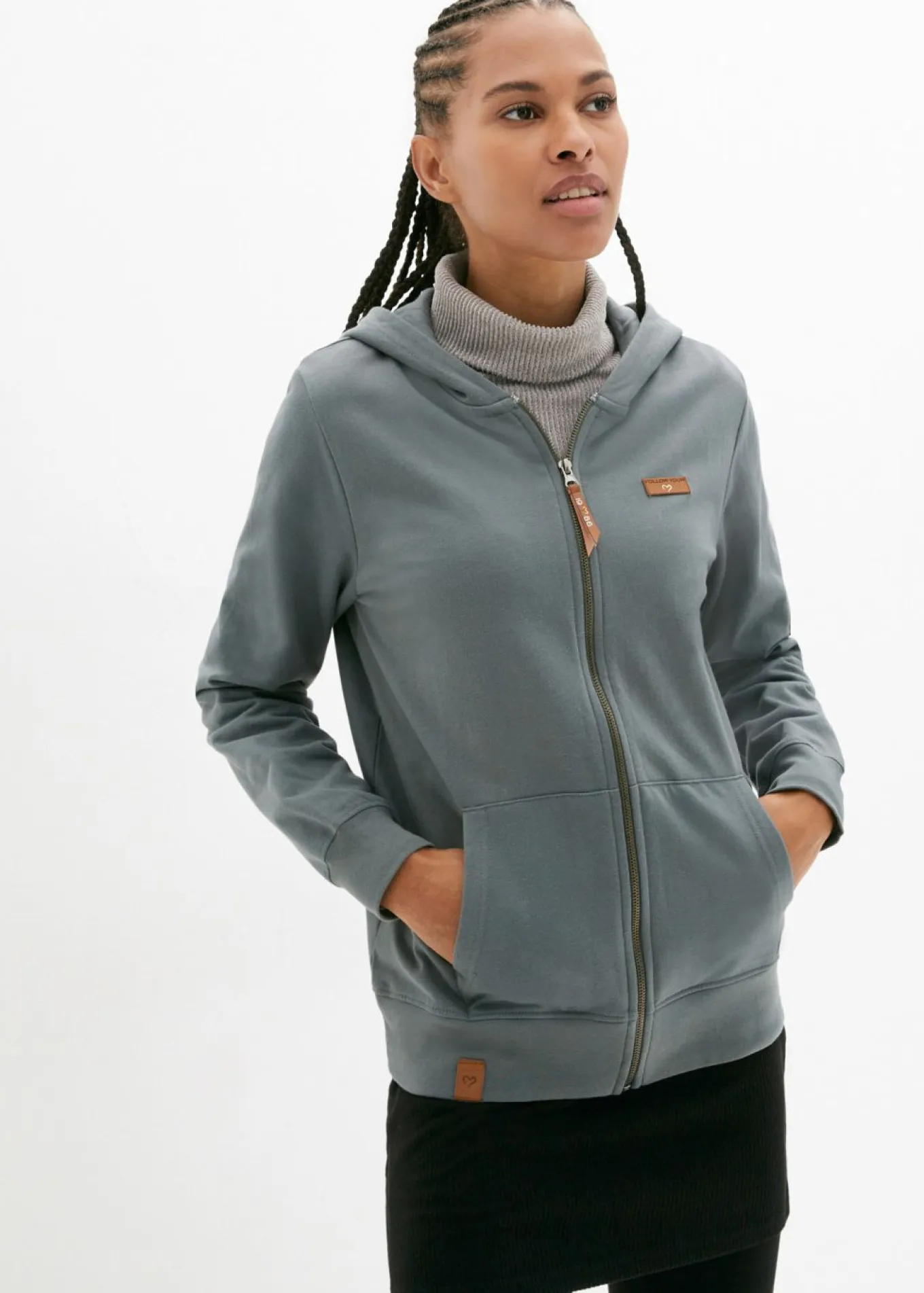 Chaqueta de chándal de algodón puro con capucha
