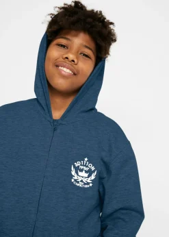 Chaqueta de chándal de algodón puro con capucha