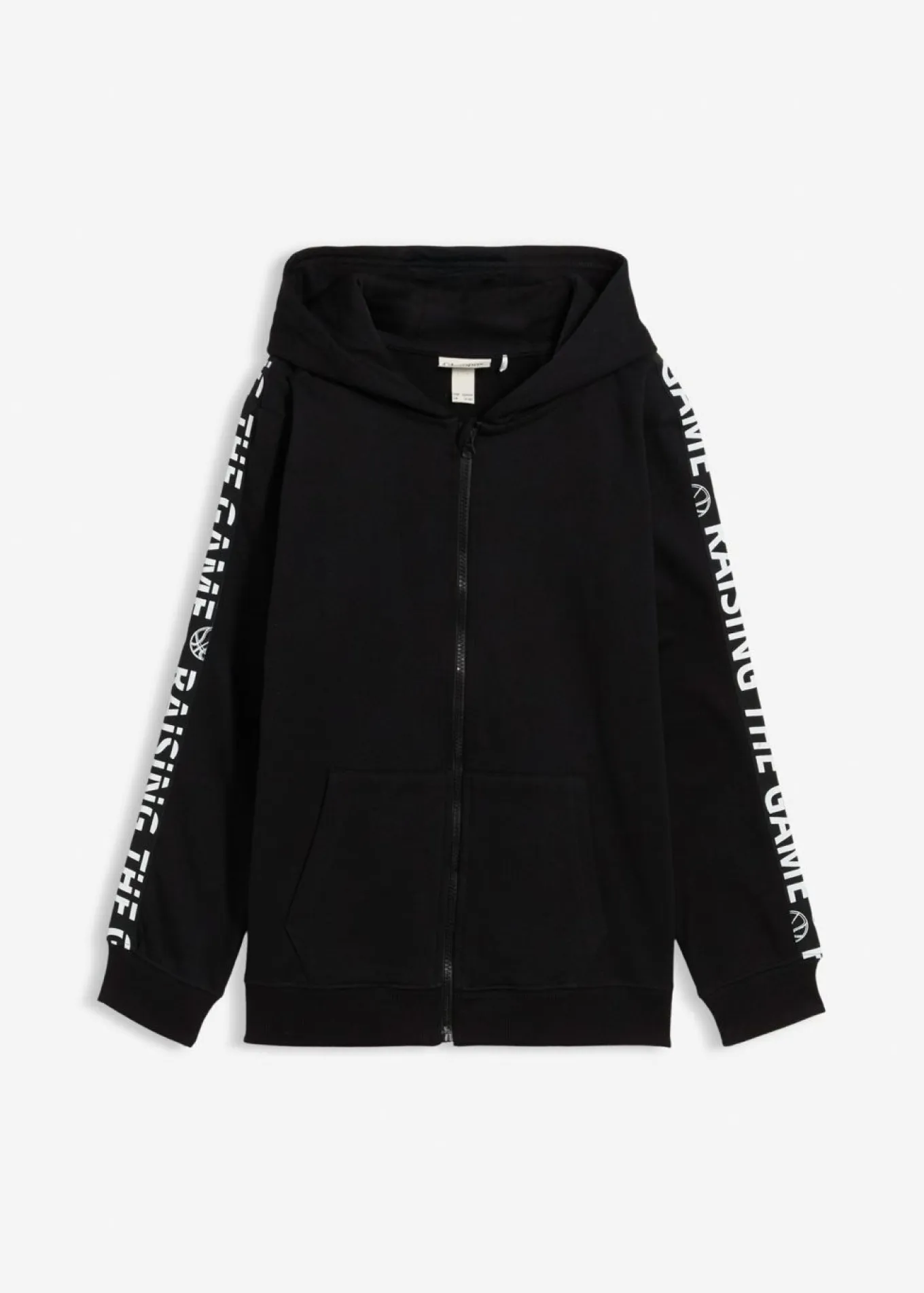 Chaqueta de chándal de algodón orgánico con capucha
