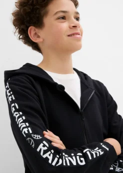 Chaqueta de chándal de algodón orgánico con capucha