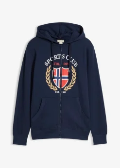 Chaqueta de chándal de algodón puro con capucha