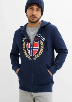 Chaqueta de chándal de algodón puro con capucha