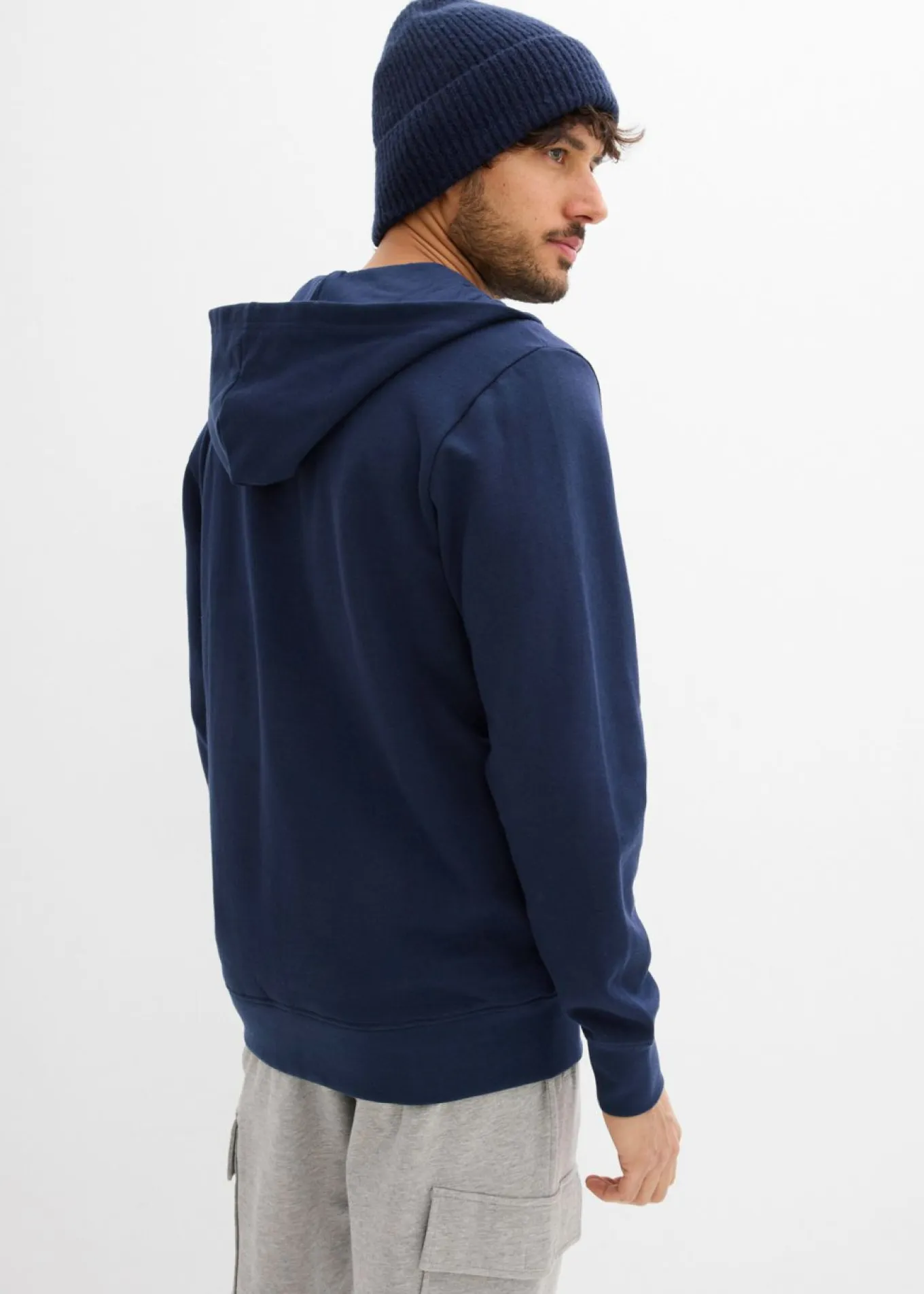 Chaqueta de chándal de algodón puro con capucha