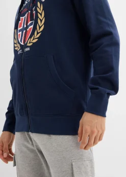 Chaqueta de chándal de algodón puro con capucha