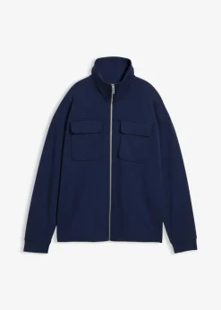 Chaqueta de chándal de mezcla de viscosa ligeramente brillante