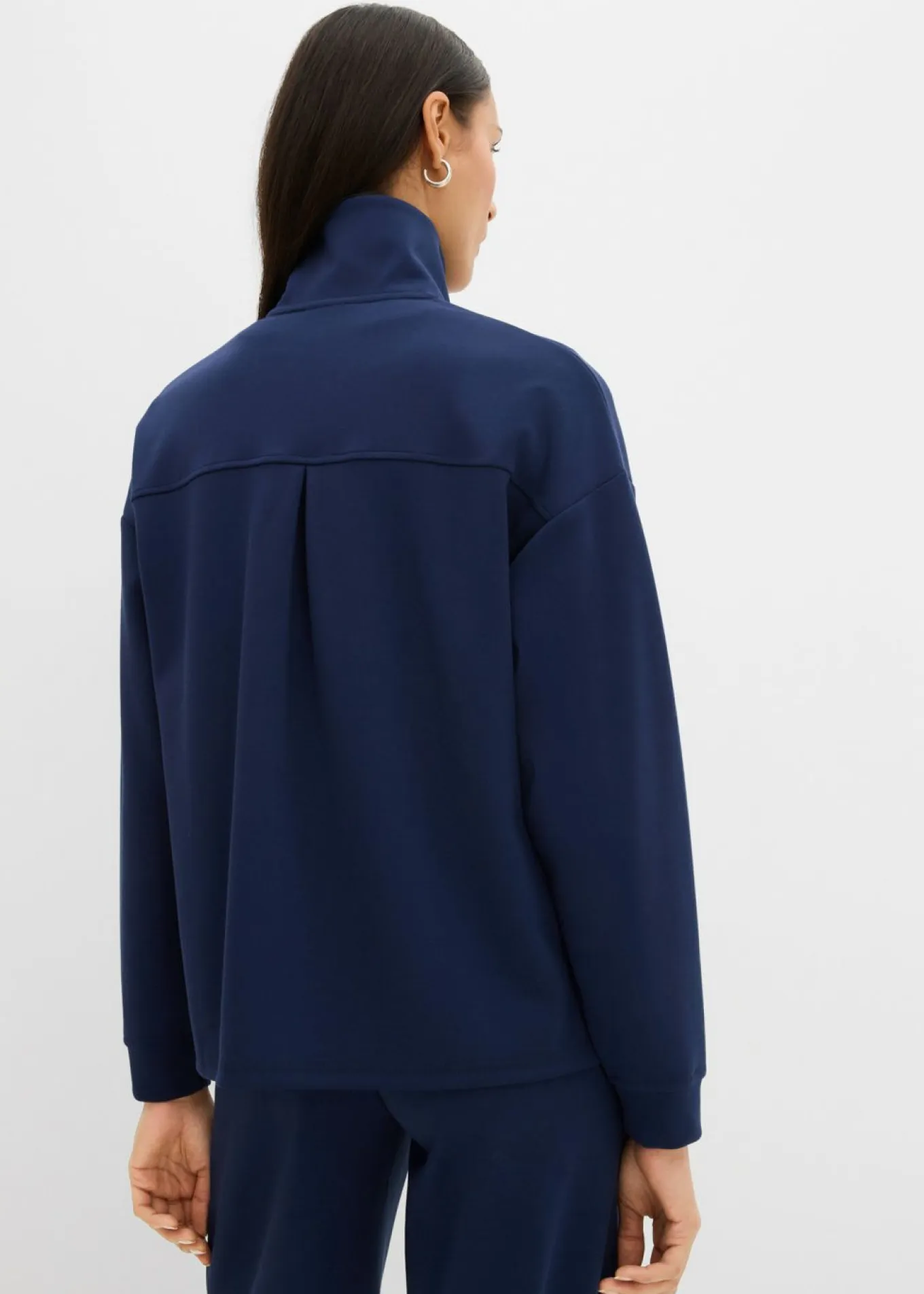 Chaqueta de chándal de mezcla de viscosa ligeramente brillante