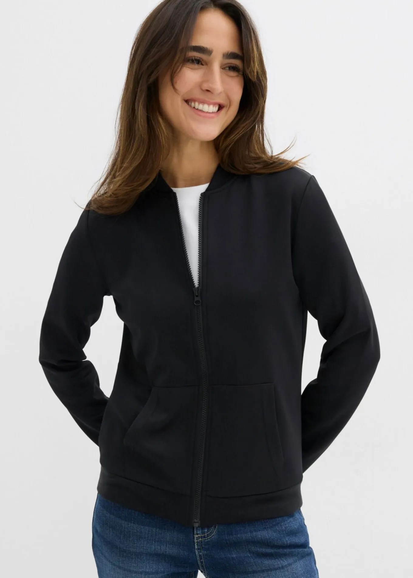 Chaqueta de chándal de neopreno con cremallera