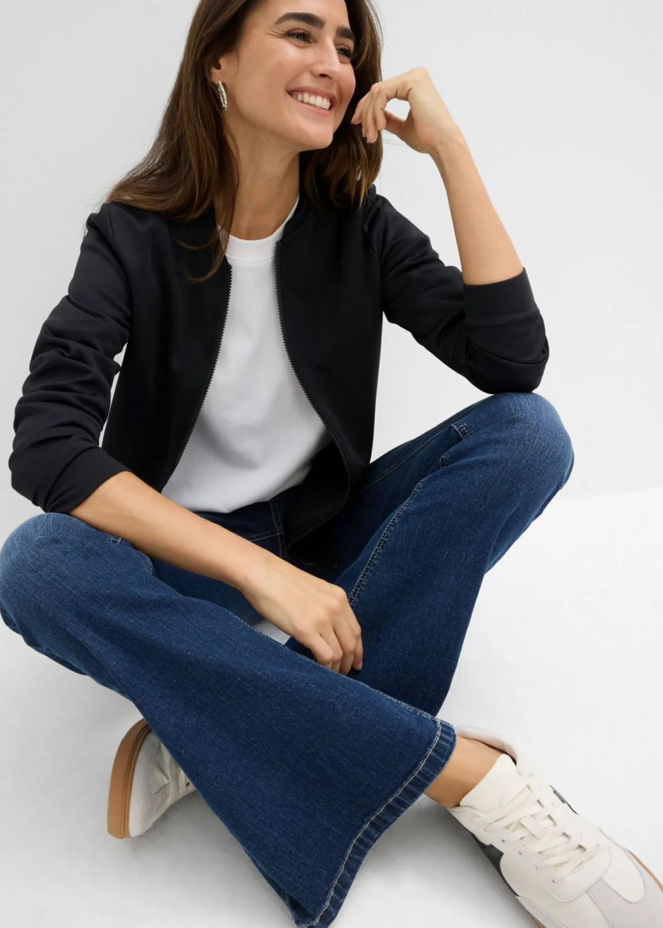 Chaqueta de chándal de neopreno con cremallera