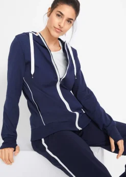Chaqueta de chándal elástica con algodón
