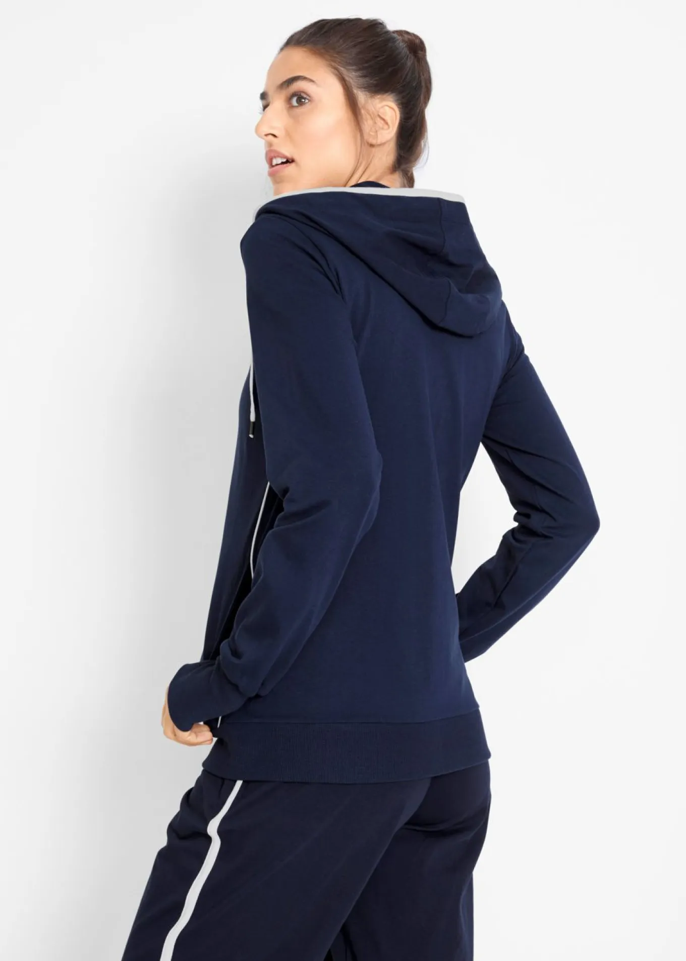 Chaqueta de chándal elástica con algodón