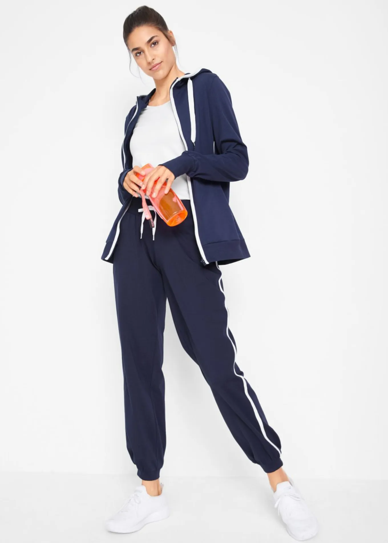 Chaqueta de chándal elástica con algodón