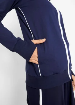 Chaqueta de chándal elástica con algodón
