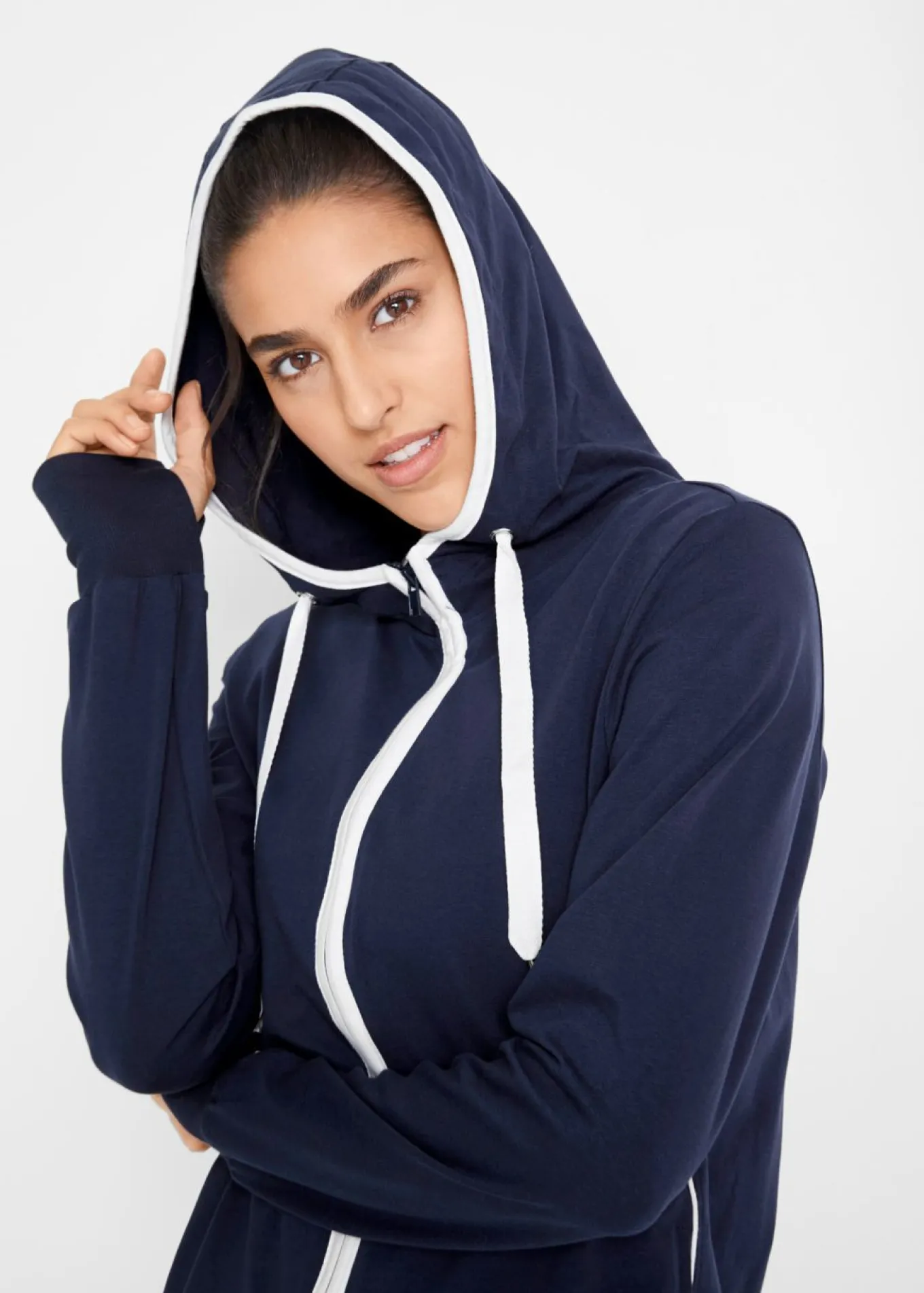 Chaqueta de chándal elástica con algodón