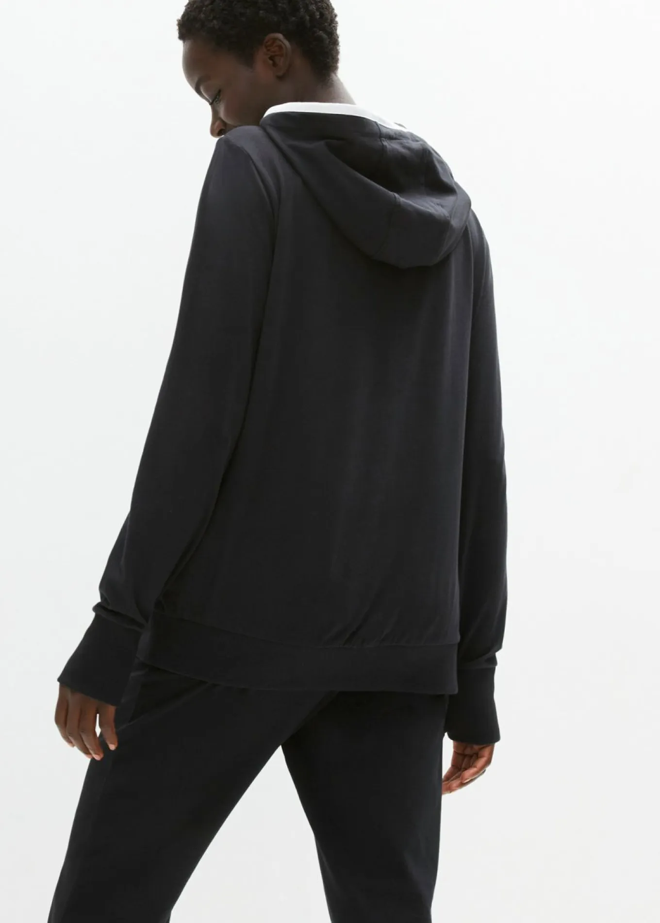 Chaqueta de chándal elástica con algodón