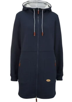 Chaqueta de chándal larga con capucha